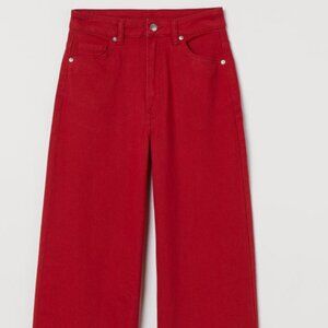 Red Wide Leg Jeans